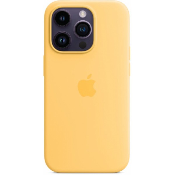 Чехол Silicone Case magsafe качество Lux для iPhone 14 Pro солнечный свет