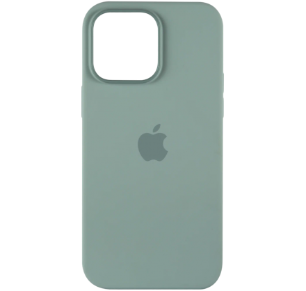 Чехол Silicone Case для iPhone 14 Pro Max серо-голубой