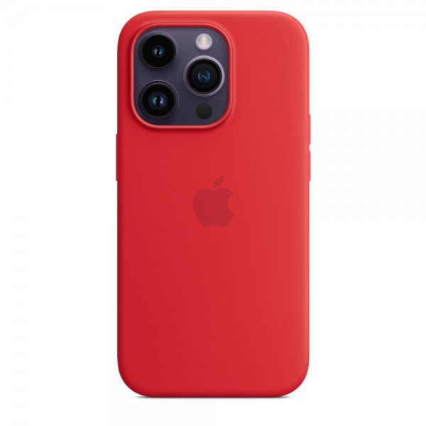 Чехол Silicone Case magsafe качество Lux для iPhone 14 Pro Max красный