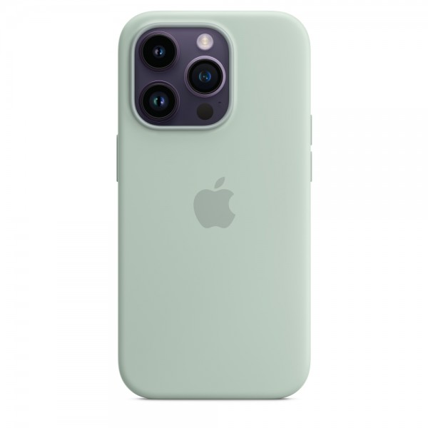 Чехол Silicone Case magsafe качество Lux для iPhone 14 Pro бирюзовый