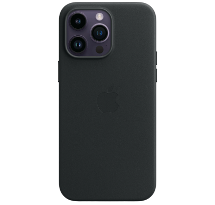 Чехол Leather Case magsafe для iPhone 14 Pro Max черный