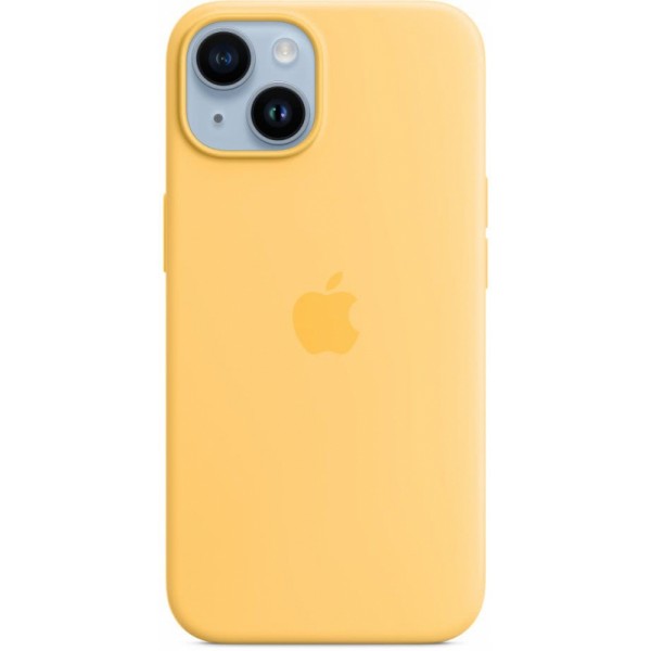 Чехол Silicone Case magsafe качество Lux для iPhone 14 солнечный свет