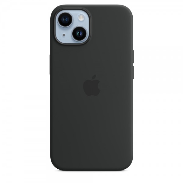 Чехол Silicone Case magsafe качество Lux для iPhone 14  черный