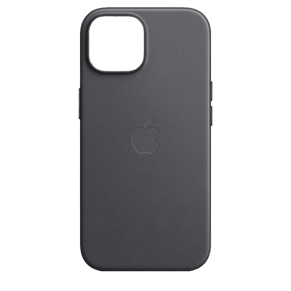 Чехол Leather Case magsafe для iPhone 15 черный