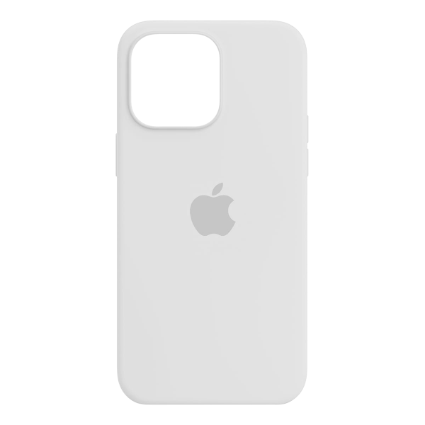 Чехол Silicone Case для iPhone 15 Pro Max белый