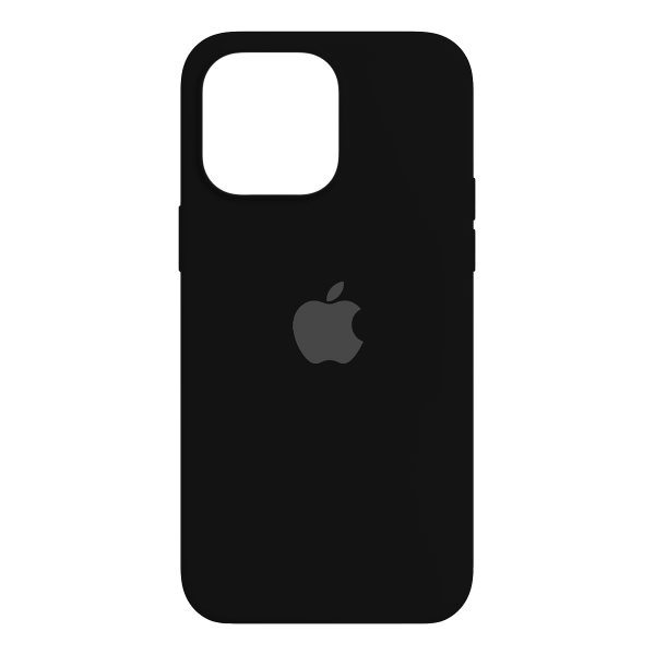 Чехол Silicone Case для iPhone 15 Pro Max черный