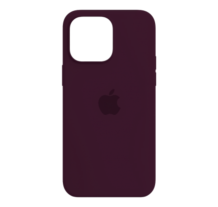 Чехол Silicone Case для iPhone 15 Pro марсала