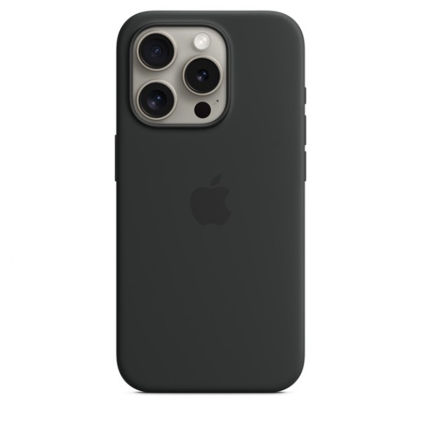 Чехол Silicone Case magsafe качество Lux для iPhone 15 Pro черный