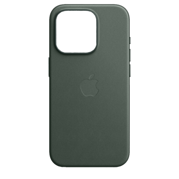 Чехол Leather Case magsafe для iPhone 15 Pro темно-зеленый