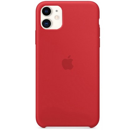 Чехол Silicone Case для iPhone 11 красный