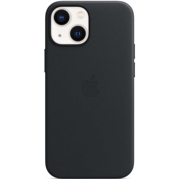 Чехол Leather Case magsafe для iPhone 13 черный