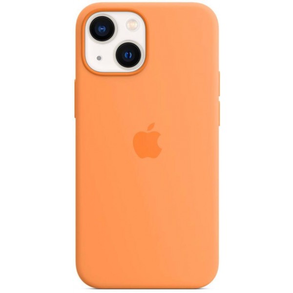 Чехол Silicone Case magsafe качество Lux для iPhone 13 Mini оранжевый