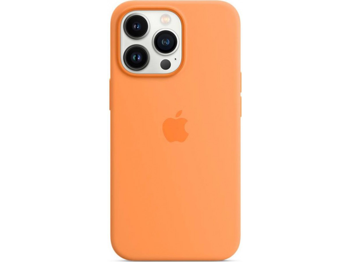 Чехол Silicone Case magsafe качество Lux для iPhone 13 Pro Max оранжевый