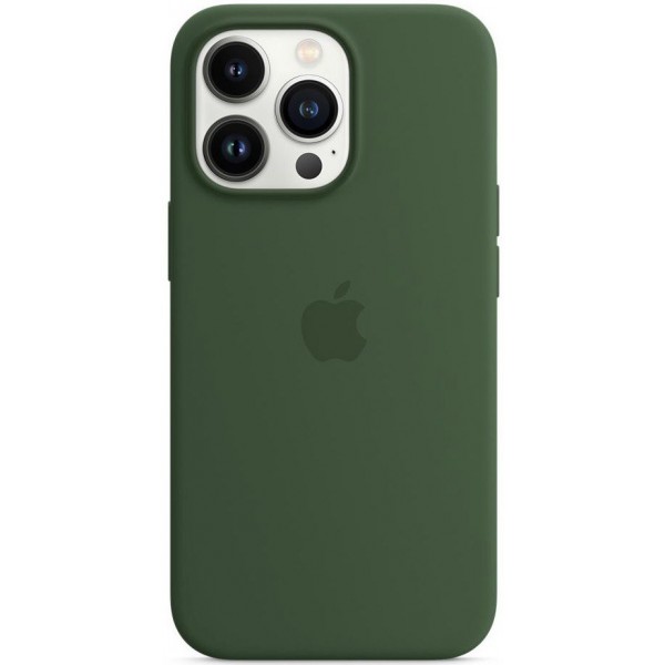 Чехол Silicone Case magsafe качество Lux для iPhone 13 Pro Max зеленый клевер