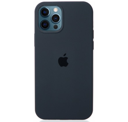 Чехол Silicone Case для iPhone 12/12 Pro темно-серый