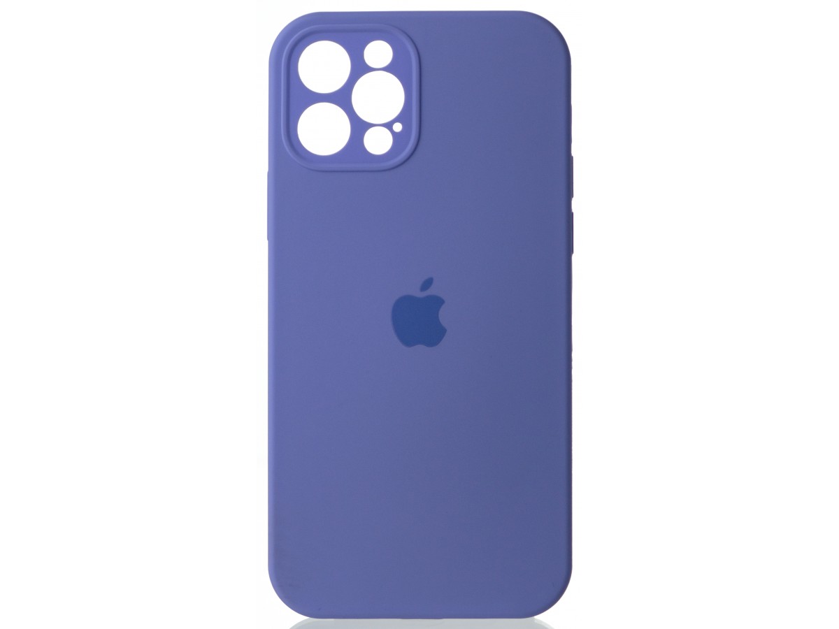 Чехол Silicone Case полная защита для iPhone 12 Pro лиловый