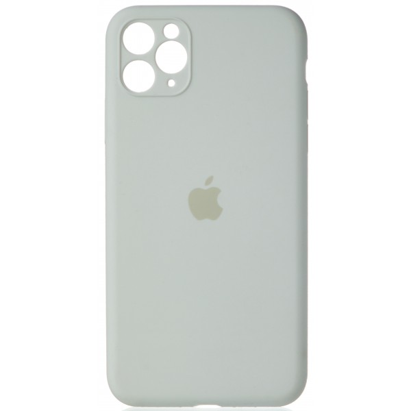 Чехол Silicone Case полная защита для iPhone 11 Pro Max белый