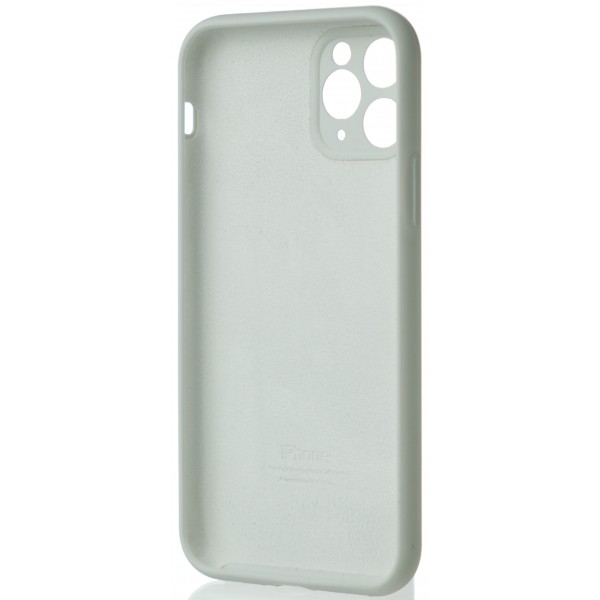 Чехол Silicone Case полная защита для iPhone 11 Pro Max белый