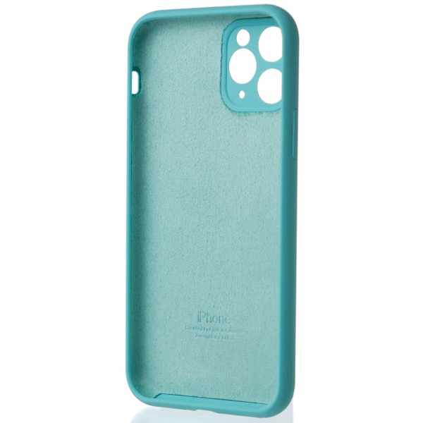 Чехол Silicone Case полная защита для iPhone 11 Pro бирюзовый
