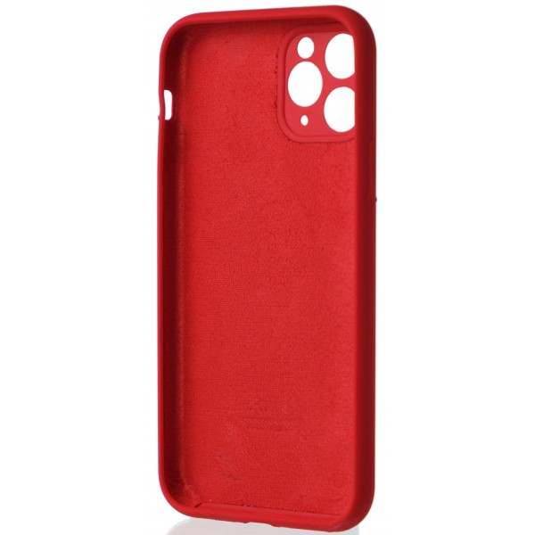 Чехол Silicone Case полная защита для iPhone 11 Pro красный