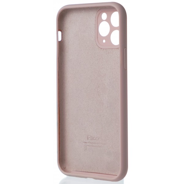 Чехол Silicone Case полная защита для iPhone 11 Pro розовый