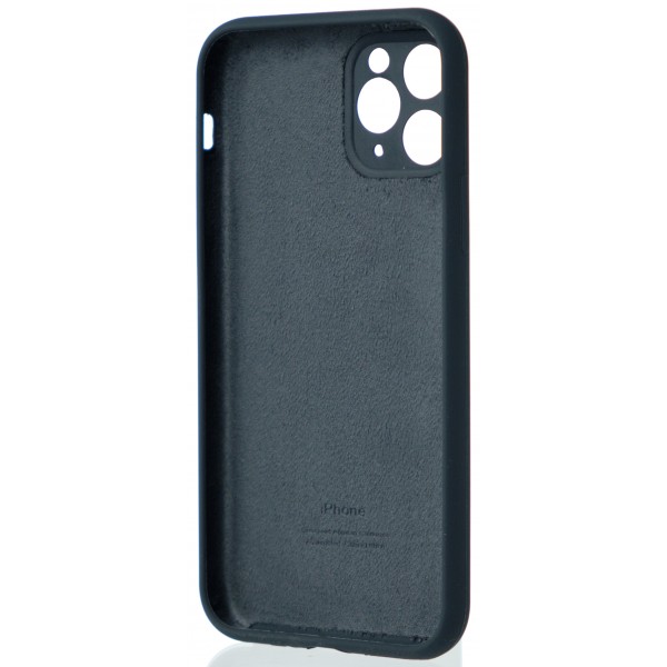 Чехол Silicone Case полная защита для iPhone 11 Pro темно-серый