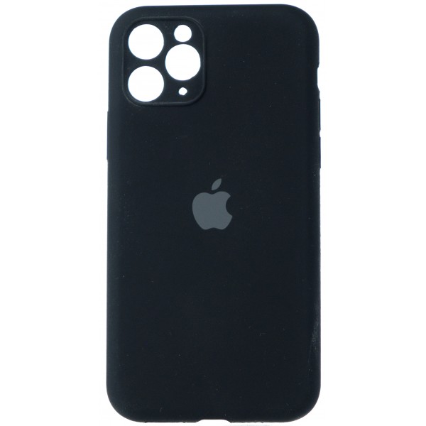 Чехол Silicone Case полная защита для iPhone 11 Pro Max черный