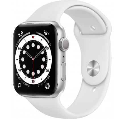 Apple Watch Series 6, 40 мм, корпус из алюминия серебри...