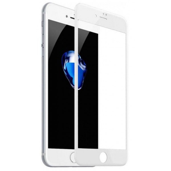Стекло защитное iPhone 7 Plus/8 Plus (3D) белое
