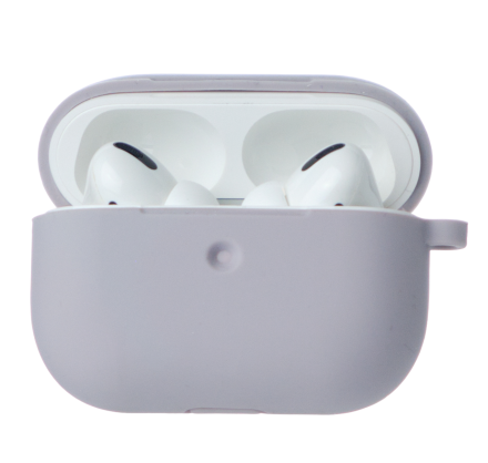 Чехол AirPods Pro 2 Soft-touch серо-лавандовый