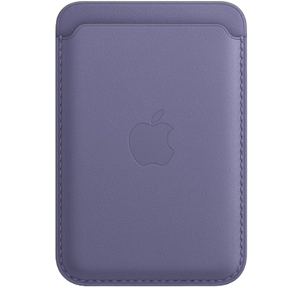 Чехол Leather Wallet Apple MagSafe лавандовый