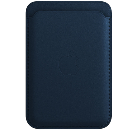 Чехол Lux Leather Wallet Apple MagSafe для iPhone темно...
