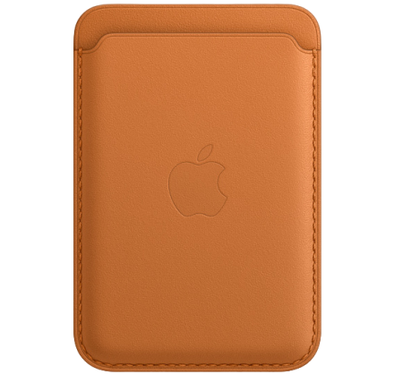 Чехол Lux Leather Wallet Apple MagSafe для iPhone корич...