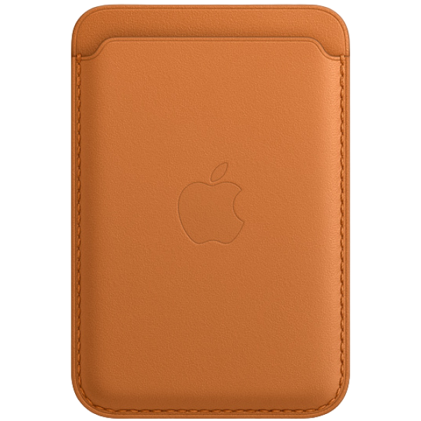 Чехол Lux Leather Wallet Apple MagSafe для iPhone коричневый