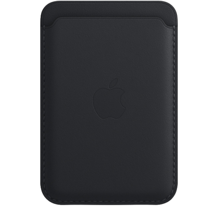Чехол Lux Leather Wallet Apple MagSafe для iPhone черны...