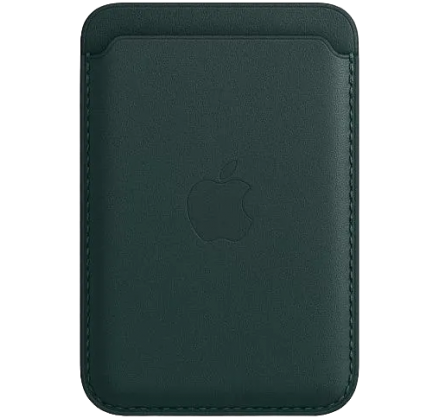 Чехол Lux Leather Wallet Apple MagSafe для iPhone зелён...