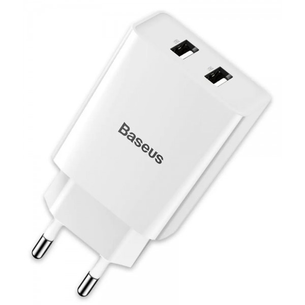 Адаптер питания Baseus Speed Mini 2 USB белый