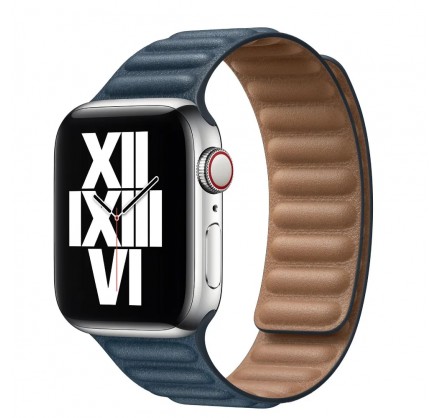 Ремешок кожаный New Apple Watch 42/44 мм на магнитной з...