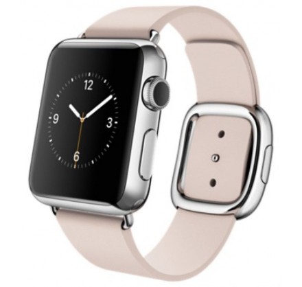Ремешок кожаный Apple Watch 38/40мм Modern Buckle (розо...