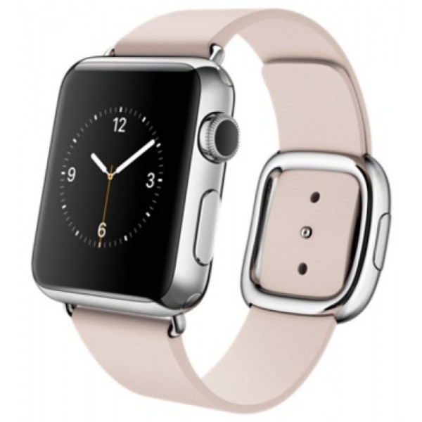Ремешок кожаный Apple Watch 38/40мм Modern Buckle (розовый)