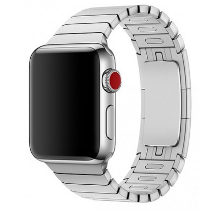 Браслет блочный Apple Watch 42/44мм, серебристый