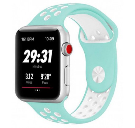 Силиконовый ремешок Apple Watch Nike 38/40мм бирюзовый