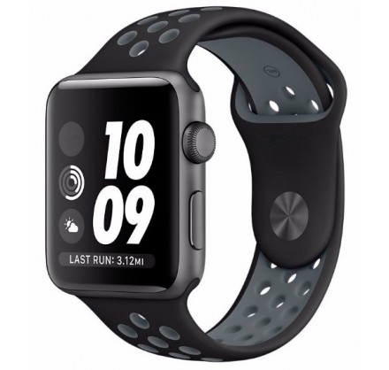 Силиконовый ремешок Apple Watch Nike 38/40мм черный