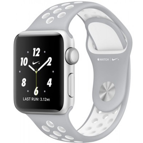 Силиконовый ремешок Apple Watch Nike 42/44мм серый