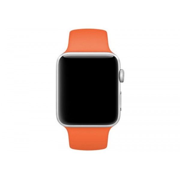 Силиконовый ремешок Apple Watch 38/40мм оранжевый 