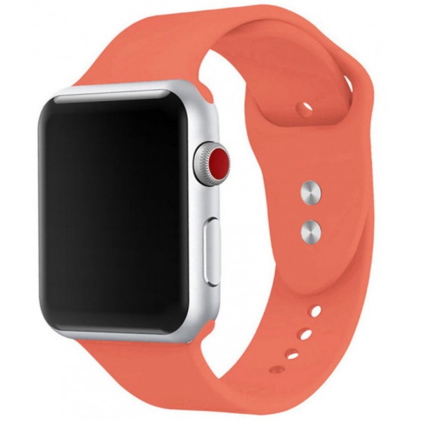 Силиконовый ремешок Apple Watch 38/40мм коралловый