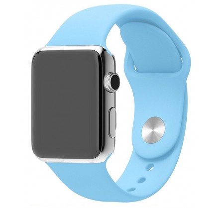 Силиконовый ремешок Apple Watch 42/44мм синее море