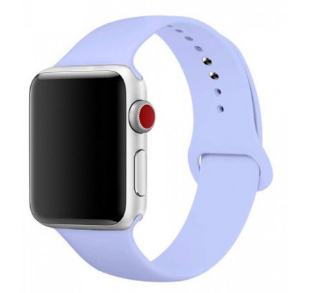 Силиконовый ремешок Apple Watch 38/40мм светло-голубой 