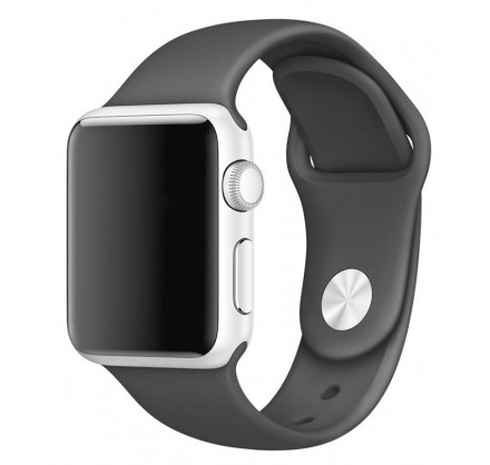Силиконовый ремешок Apple Watch 42/44мм темно-серый