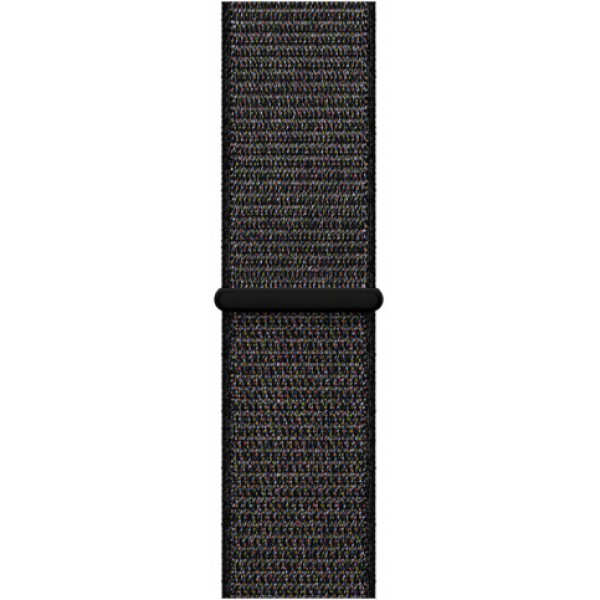 Ремешок спортивный браслет Apple Watch 42/44 черный с разноцветными вкраплениями